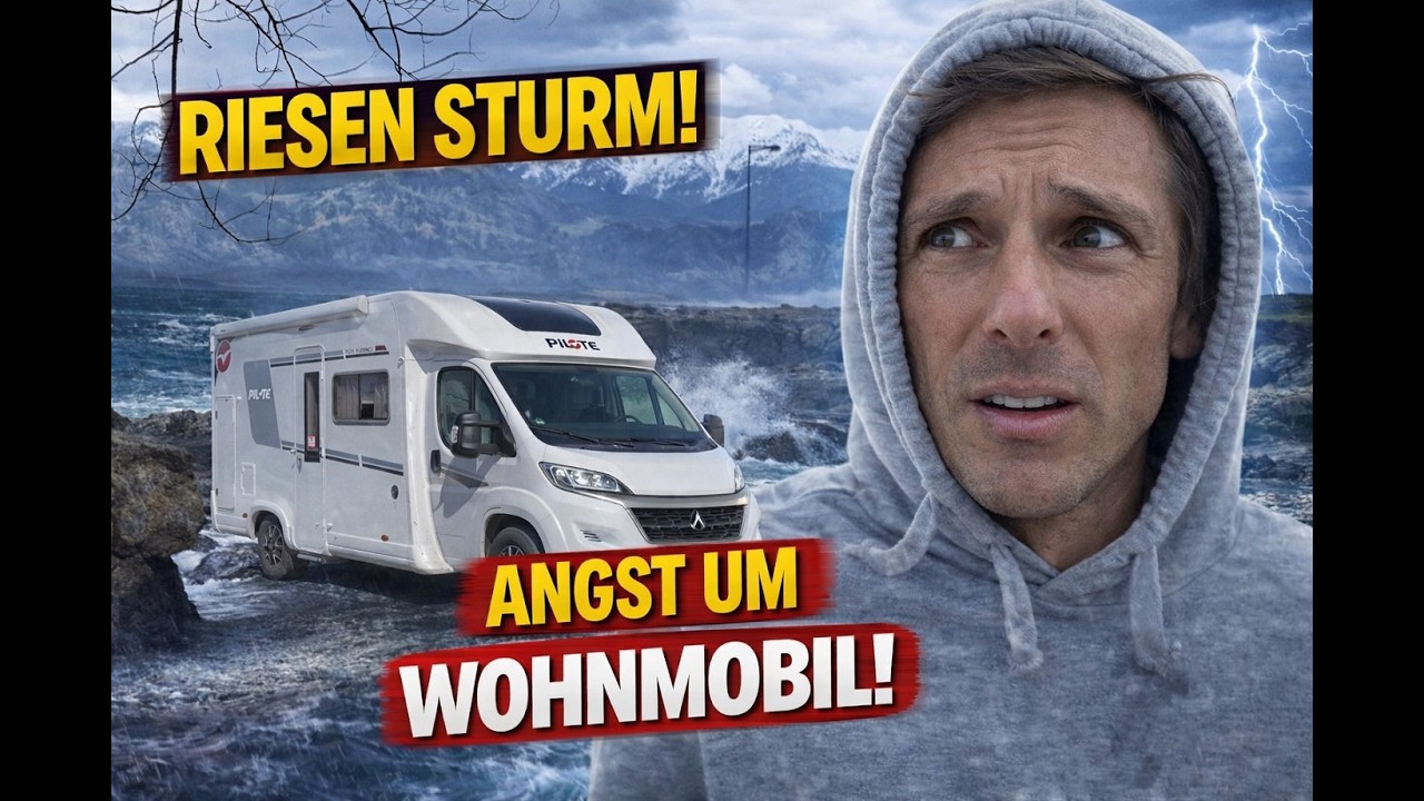 Heftiger Sturm auf Kreta 🌪️ Angst ums Wohnmobil!