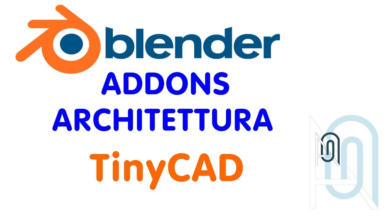 Blender add-on architettura: TinyCAD