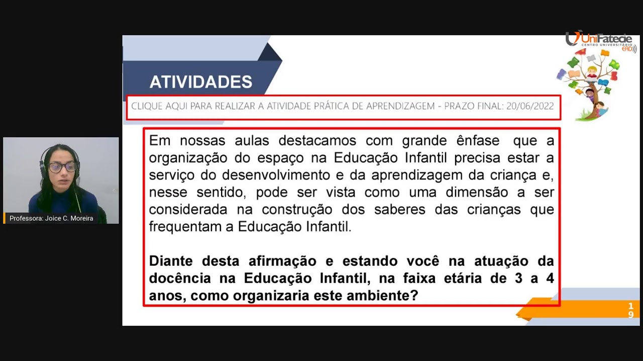 AULA AO VIVO - Fundamentos Teóricos e Metodológicos da Educação Infantil