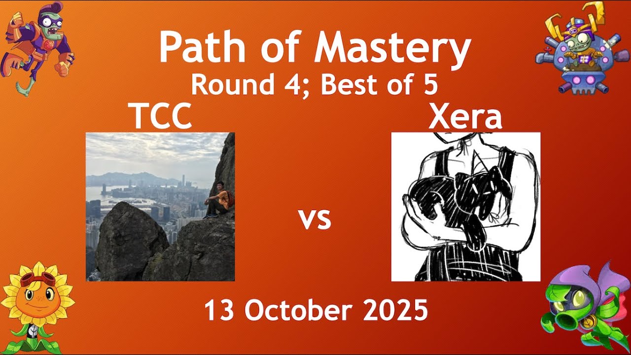 Path of Mastery tournament Round 4 Best of 5 v Xera (Plants vs. Zombies: Heroes)