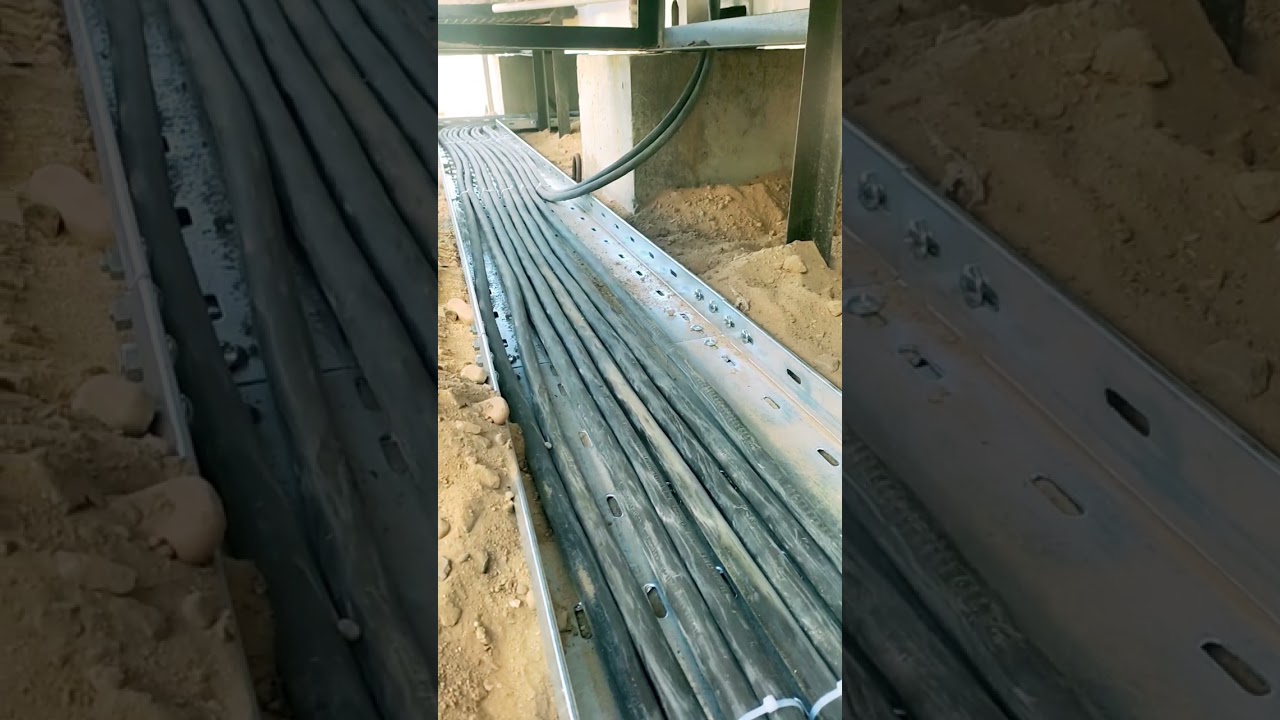 Cable laying work #electrician #cablemanagement #electrical #cableorganiser