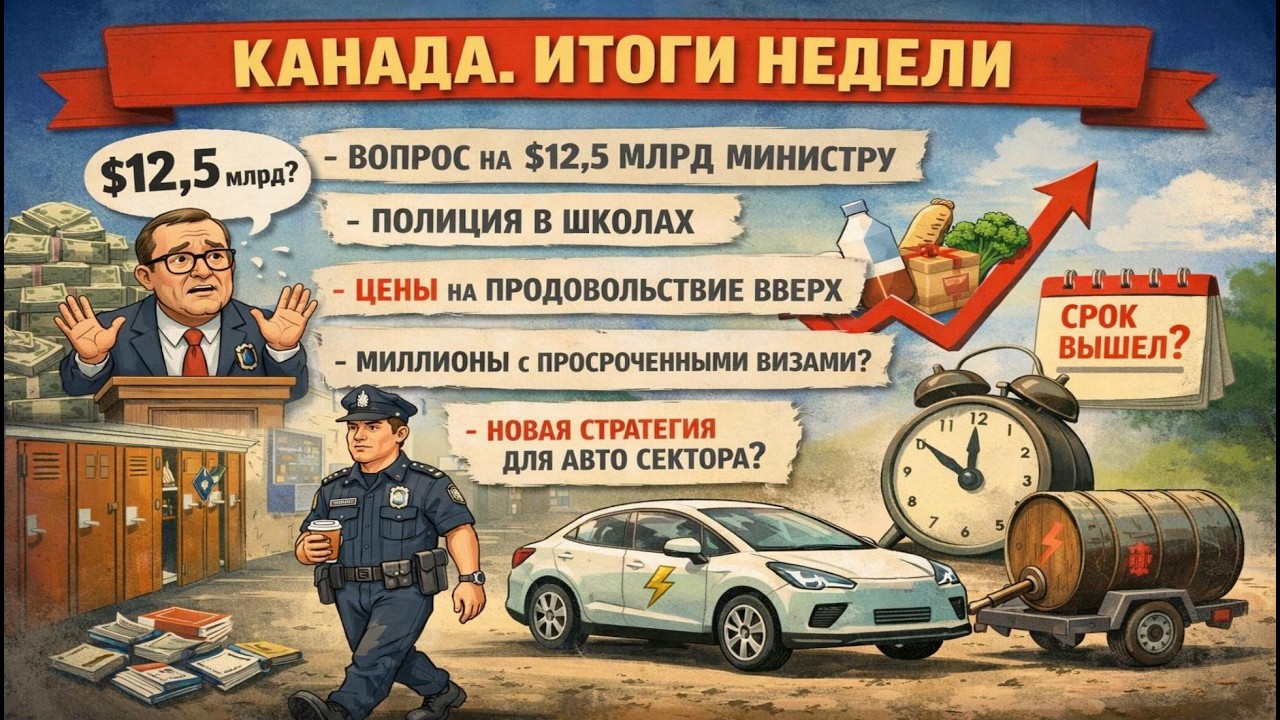 Канада за неделю: вопрос на $12,5 млрд, еда дорожает, EV мандат до свидания! Полиция в школах!