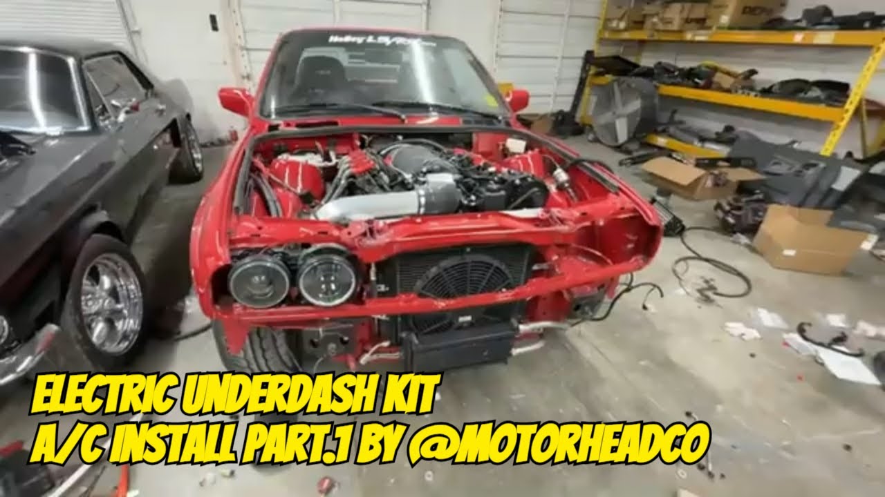 Qualy Air Underdash Electric A/C Kit Install  By @Motorheadco  Pt.1