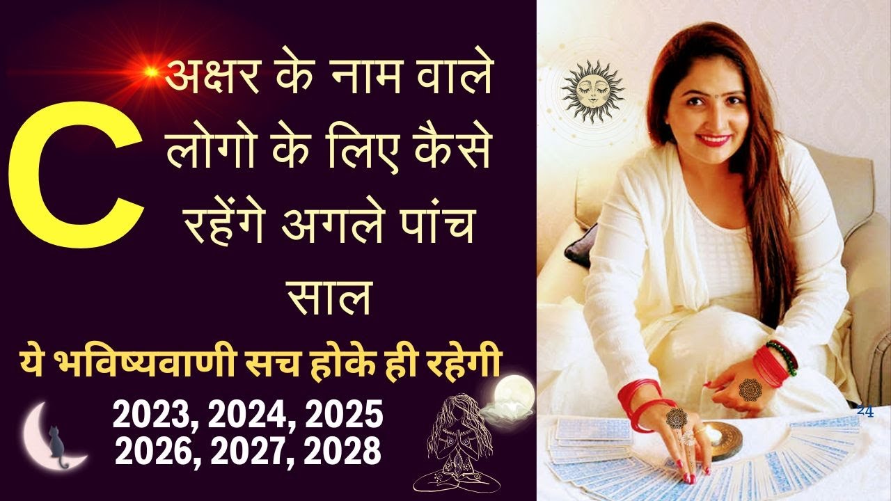 C अक्षर के नाम वाले लोगो के लिए कैसे रहेंगे अगले पांच साल - NAME STARTS WITH LETTER C | 2023 to 2028