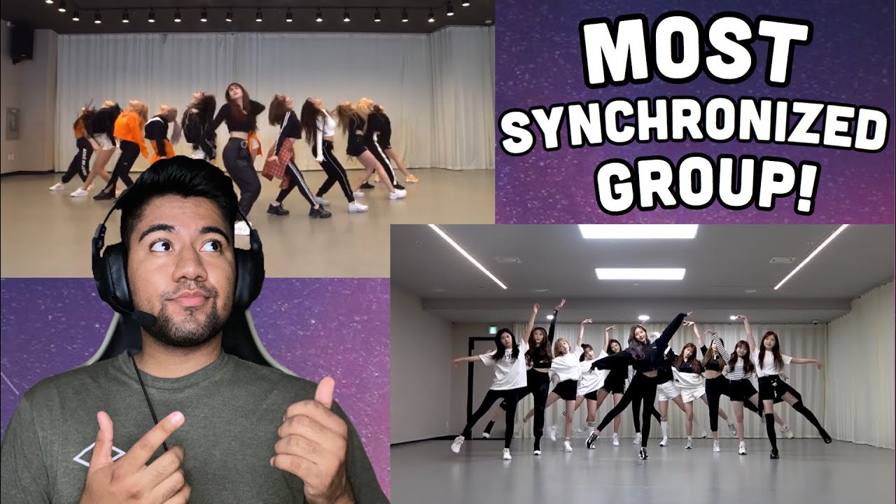 FIRT TIME REACTING TO IZ*ONE 아이즈원  'VIOLETA' & 'FIESTA' DANCE PRACTICE [REACTION!!]