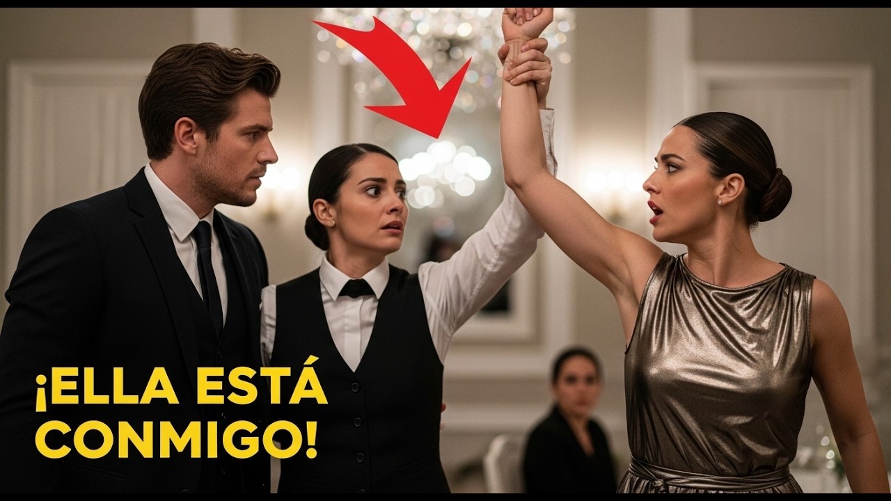 Di que soy tu esposo”, le dijo el millonario a la mesera… y toda la sala quedó en silencio