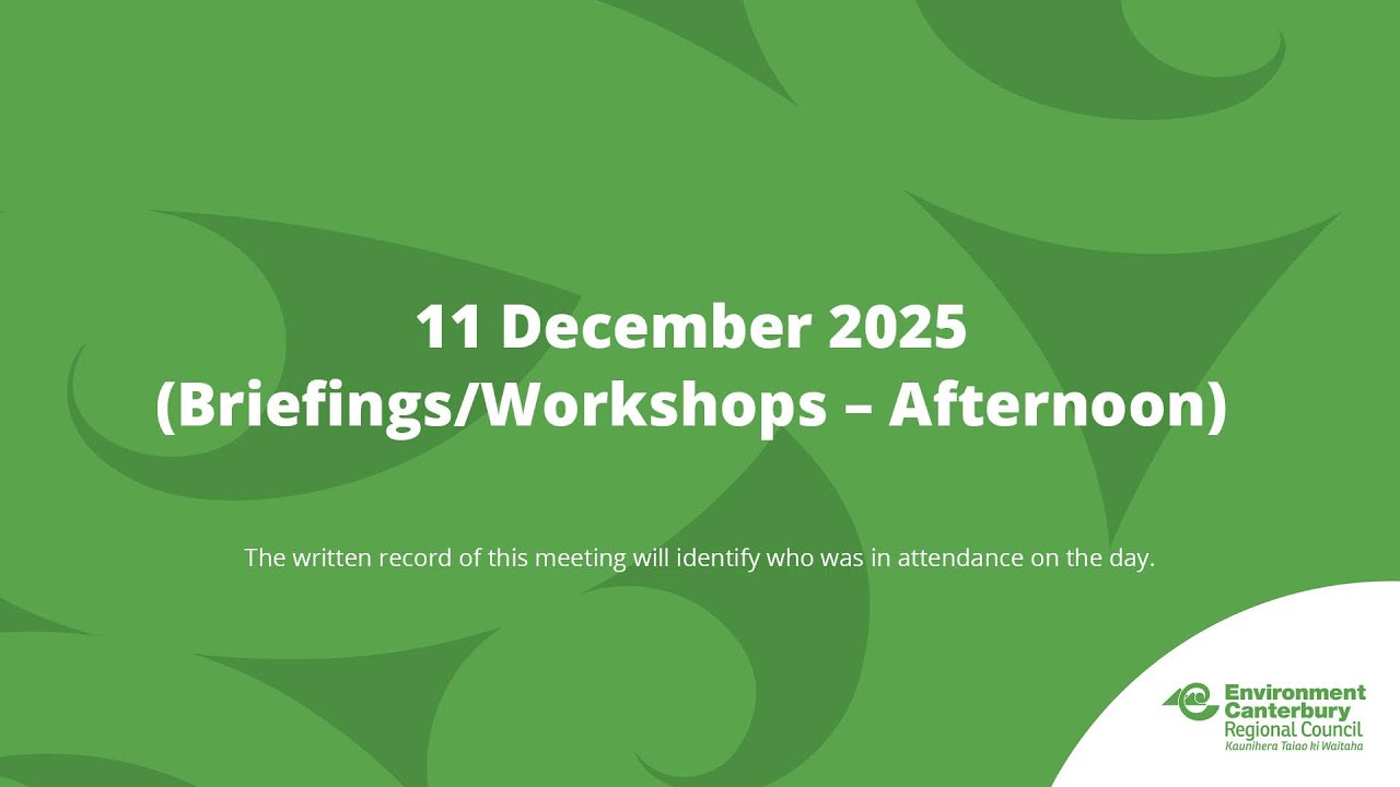 11 December 2025 (Briefings/Workshops - Afternoon)