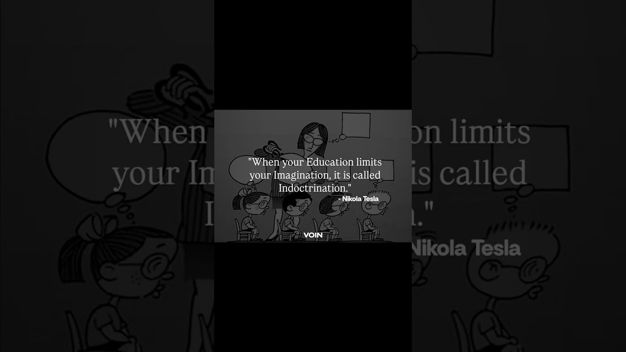 Nikola Tesla on Education & Imagination | The Difference Between Learning & Indoctrination #shorts