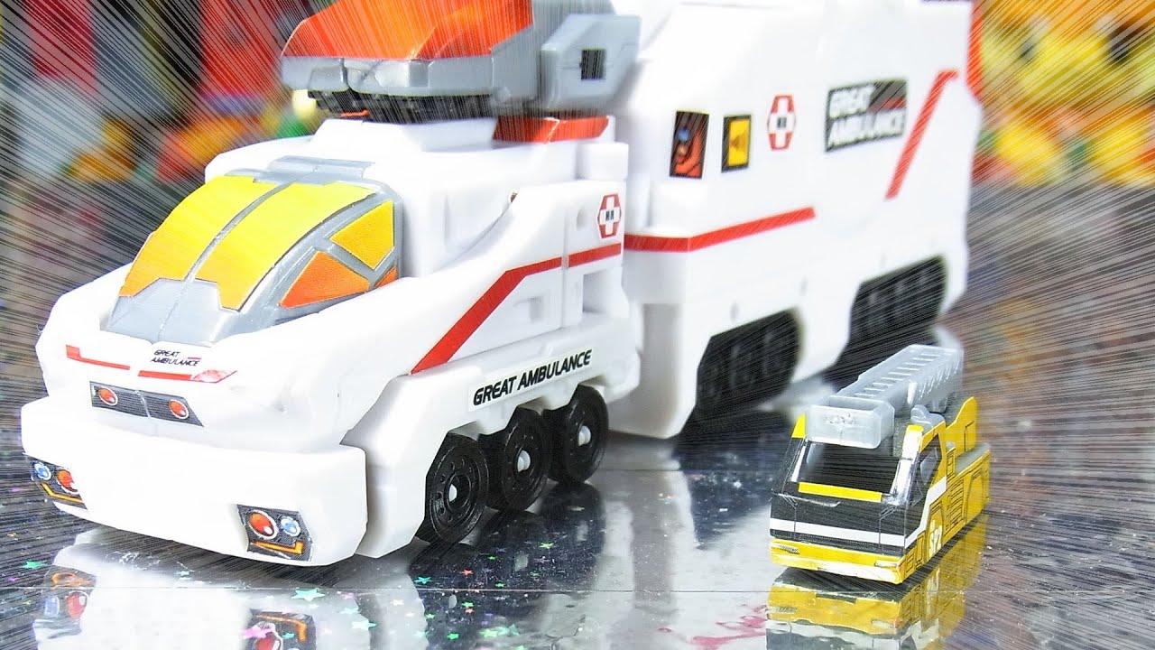 よみがえるTOMICA HYPER RESCUE GUM グレートアンビュランス　GREAT AMBULANCE