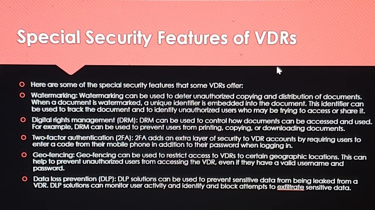 Securing Data in the Cloud Exploring Specialized Security in Virtual Data Rooms