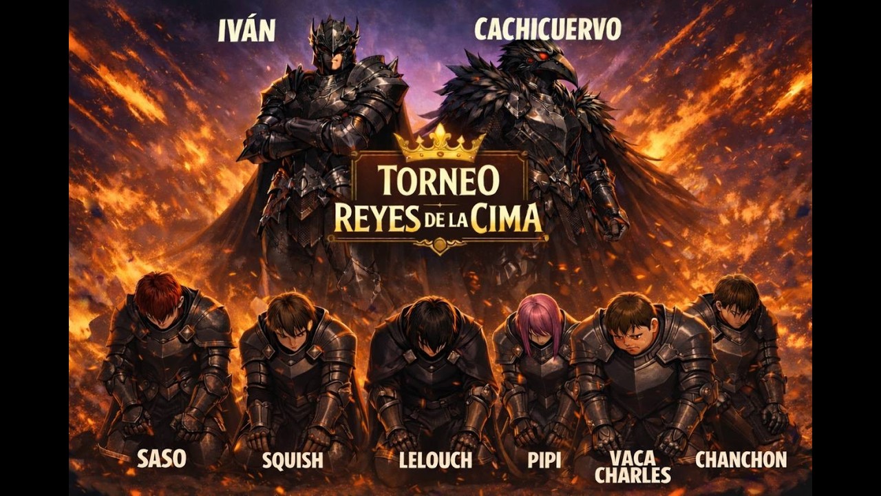 TORNEO 👑 REYES DE LA CIMA | IVÁN CASTLE & CACHICUERVO 🆚 SQUISH & VACA CHARLES | AOE II 🔥
