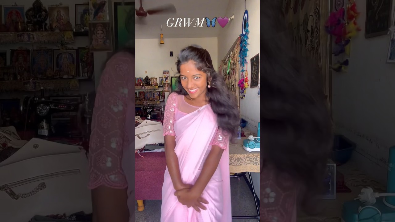GRWM🦋🩷 #youtube #hariniazhagesan #harini #tamil #love #grwmoutfit #song
