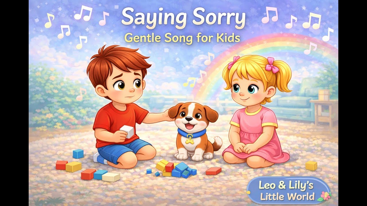 Gentle Songs For Kids | Saying Sorry | Leo & Lily's Little World