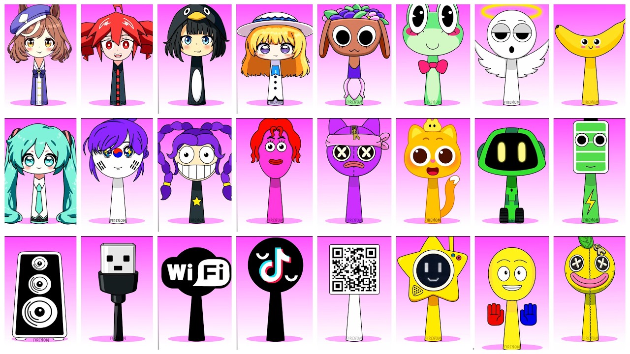 Incredibox Sprunki OC Phase 1 to Phase 2 Mambo Mambo, Kasane Teto, Hatsune Miku, Goo Goo Gaga