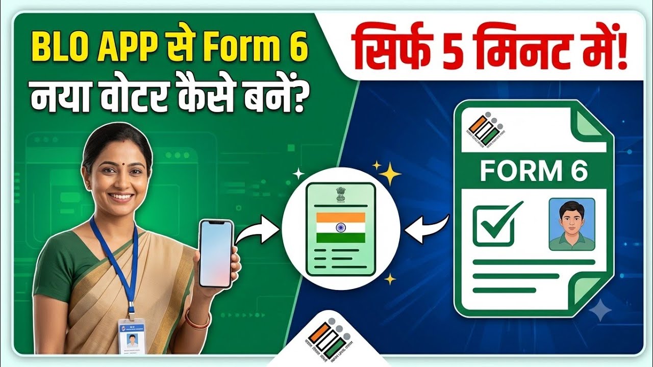 BLO App Se Form 6 Kaise Bhare 🔥| How to Register New Voter BLO App | वोटर लिस्ट में नाम कैसे जोड़ें?