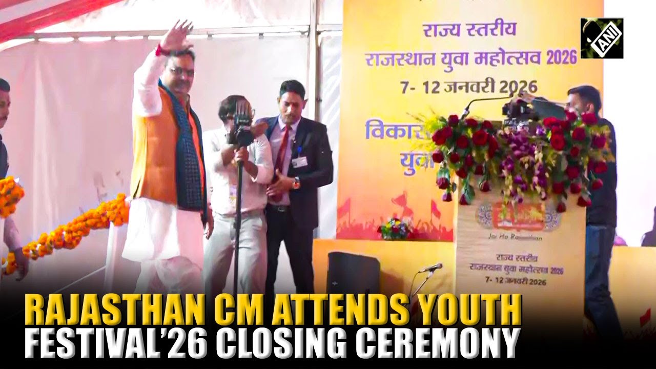 CM Bhajanlal Sharma participates in Rajasthan Youth Fest 2026 closing ceremony