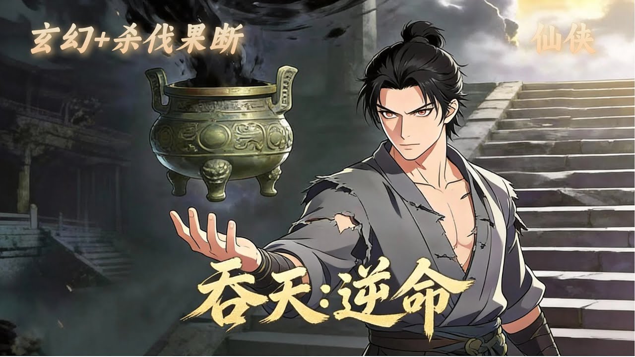 【吞天：逆命】天弃废脉，鼎定乾坤，吞噬诸天万道，成就无上仙途。杂役弟子陆尘因天生废脉受尽欺凌。绝境之下，他意外激活了识海中的神秘古鼎获得了可吞噬万物的逆天传承。
