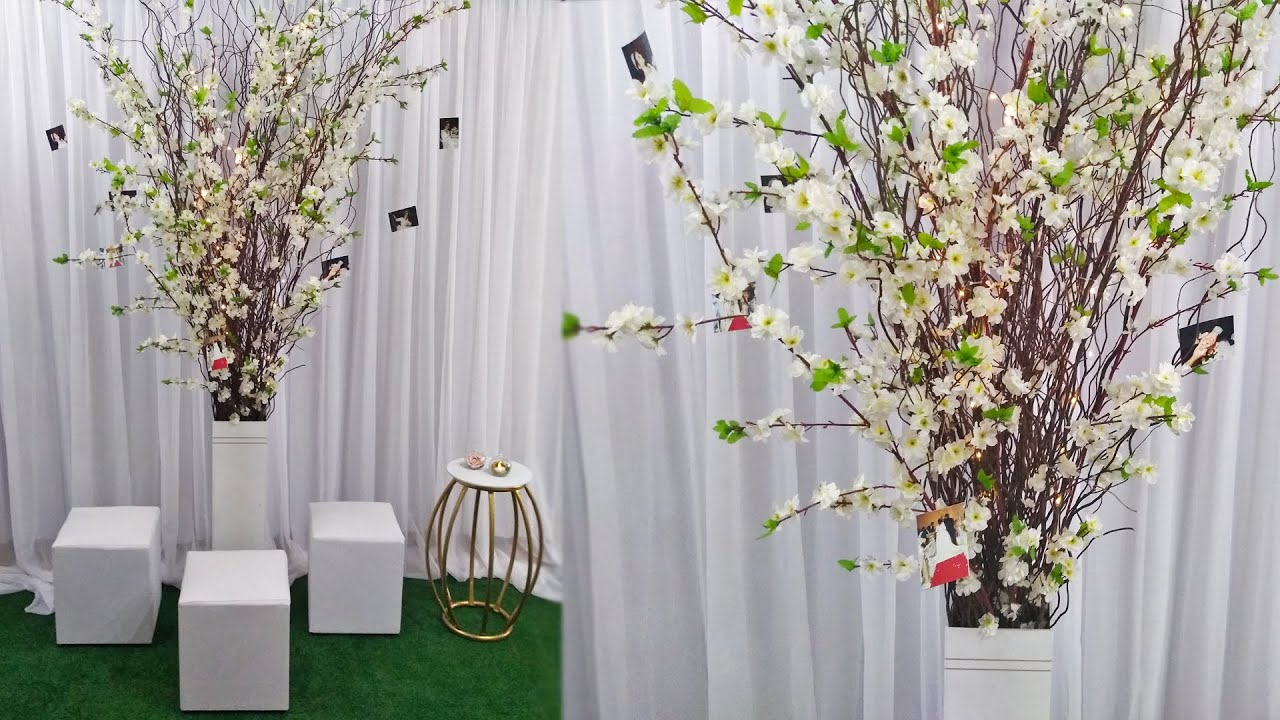 Como Fazer Árvore Francesa Para Decoração Montar Com Galhos Secos e Flores Cerejeiras Árvore Fotos