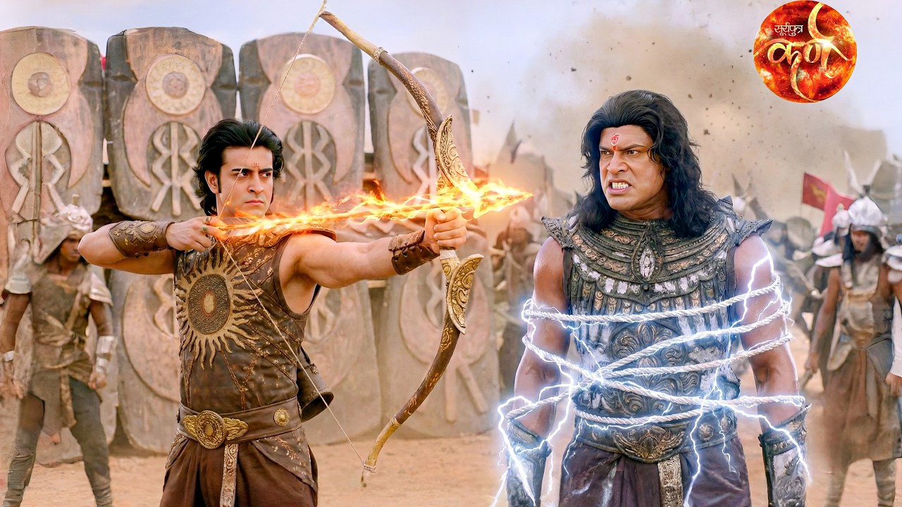 कर्ण ने अपने दिव्य अस्त्र से भीम को बनाया बंदी || Suryaputra karn