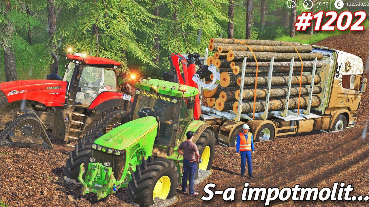 Ролевая игра на Думешти ///Я ЗАСТРЯЛ С ДРЕВОВОЗОМ[1202]-Farming Simulator 19