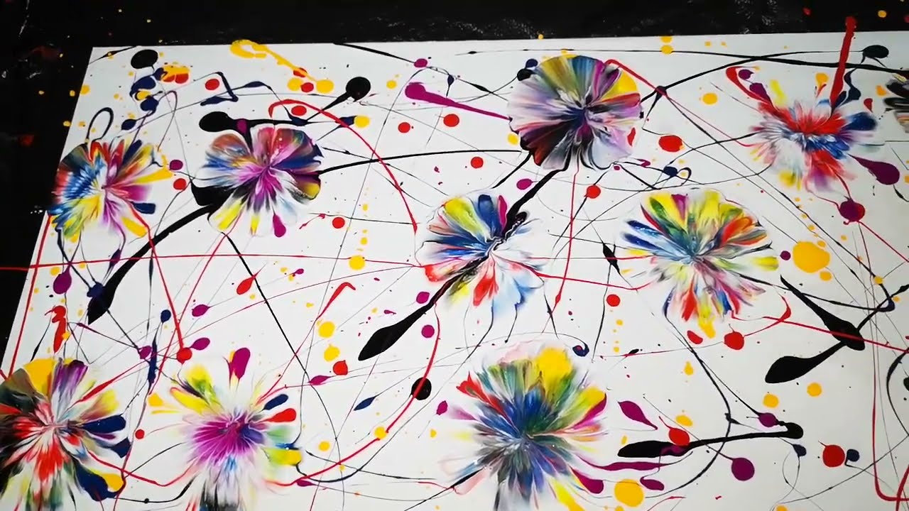 ARTE y globos - 3 cuadros hermosos - Arte fluido