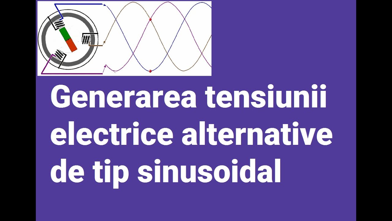 Generarea tensiunii electrice alternative de tip sinusoidal