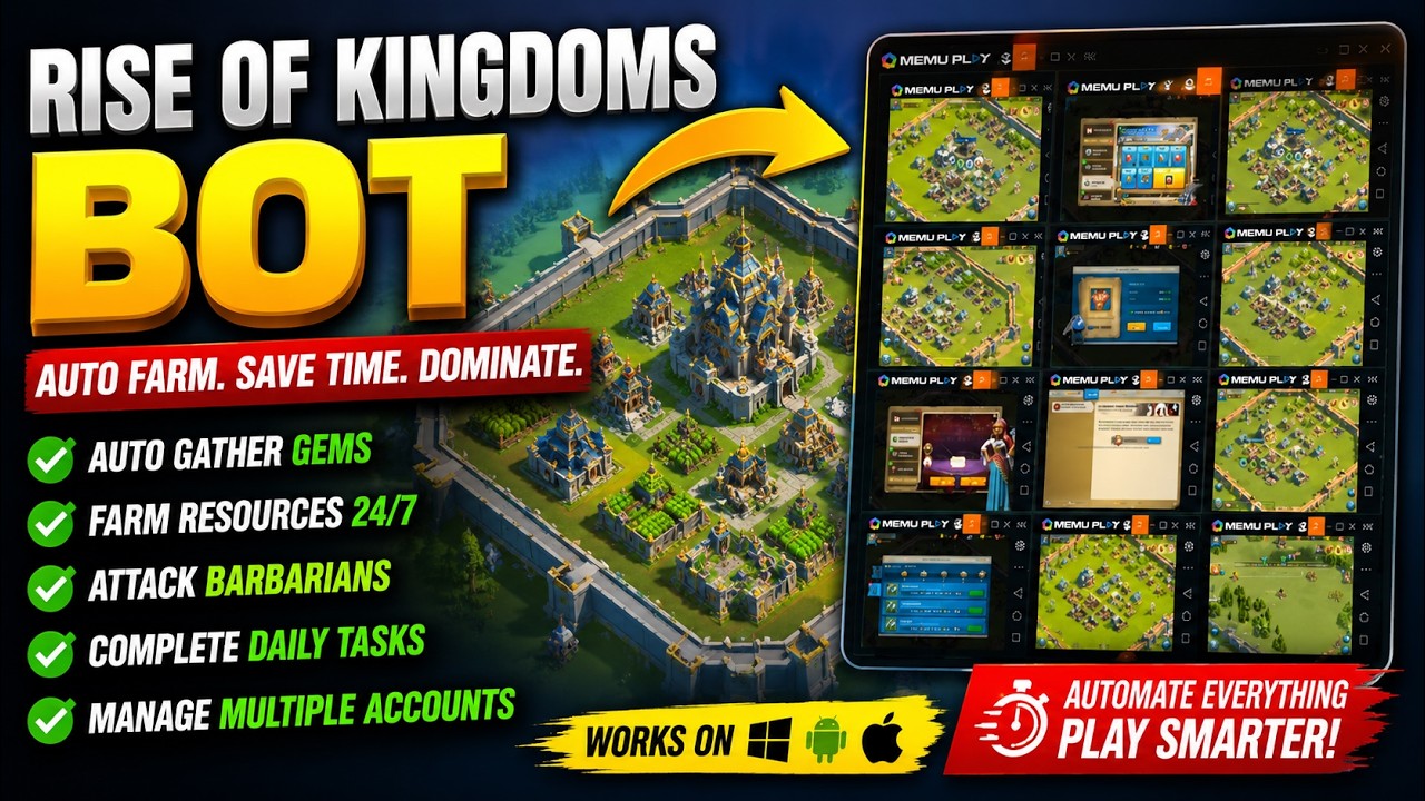 Rise of Kingdoms Bot &mdash; автоматизация аккаунтов и фарма