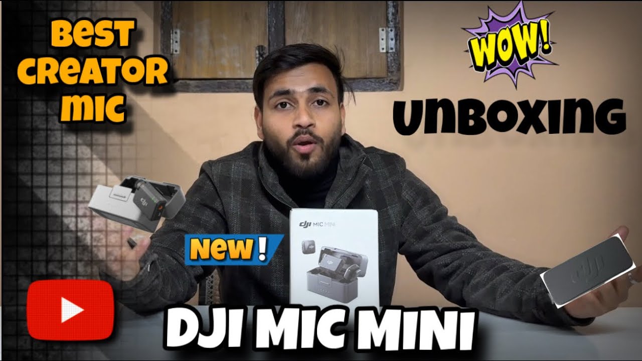 Dji mic mini Unboxing 😍| set up or use | best wireless mic for smartphone and camera? 