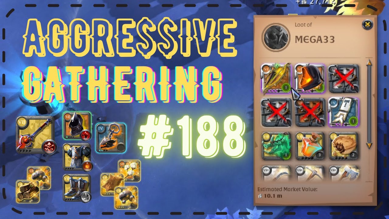 Aggressive Gathering #188  | Playing with the gankers! | PvP | Open World