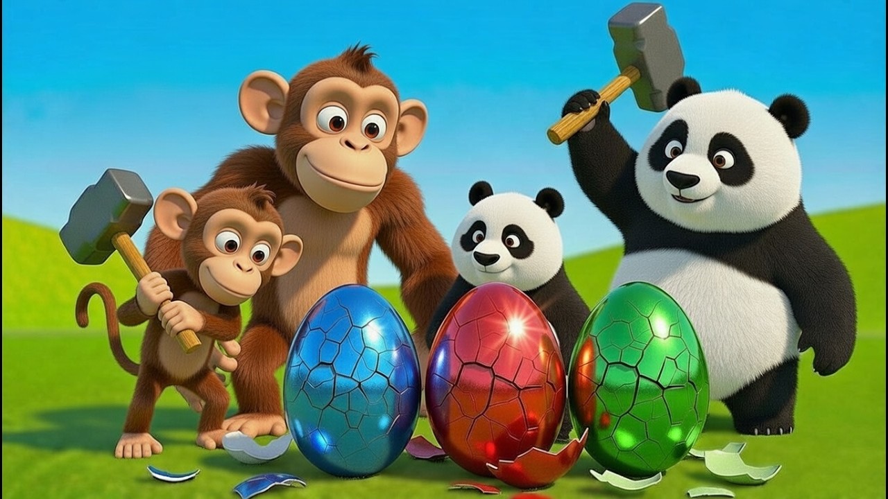 Funny Monkey | Monkey & Panda Robbed Horse Eggs & Ostrich Eggs🐣🐴 | Revenge Mission