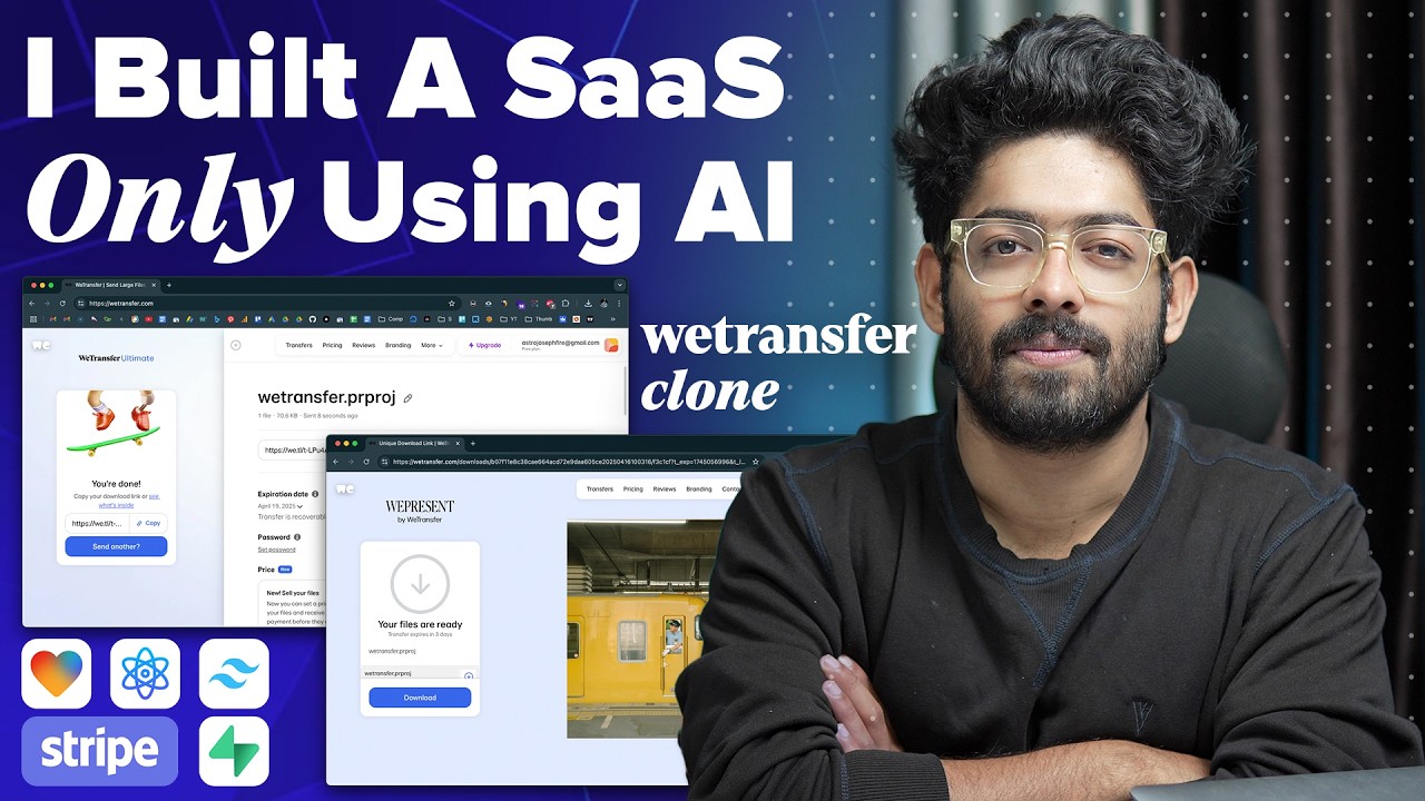 How To Build A SaaS With AI? I Built A WeTransfer Clone ONLY USING AI