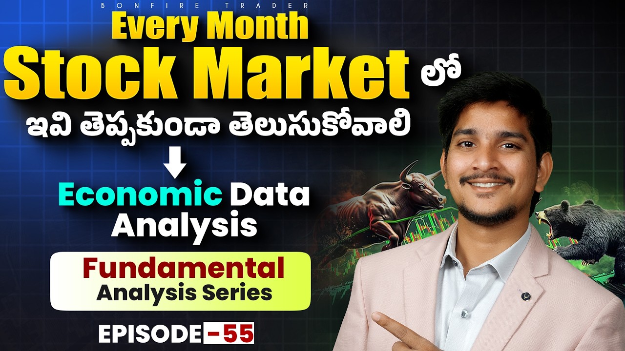 Economic Data Analysis Explained | Fundamental Analysis Series Ep.55 | GDP, GST, CPI, WPI, PMI & FII