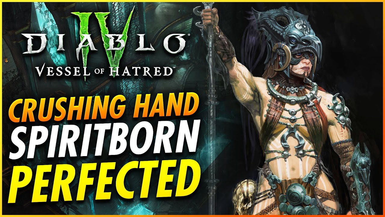NEW Best Spiritborn Build Perfected End Game Guide - Diablo 4 Vessel of Hatred
