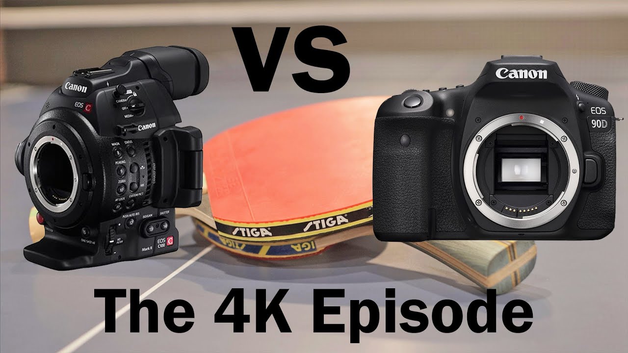 Canon C100 Mark ii vs 90D - 4K Comparison