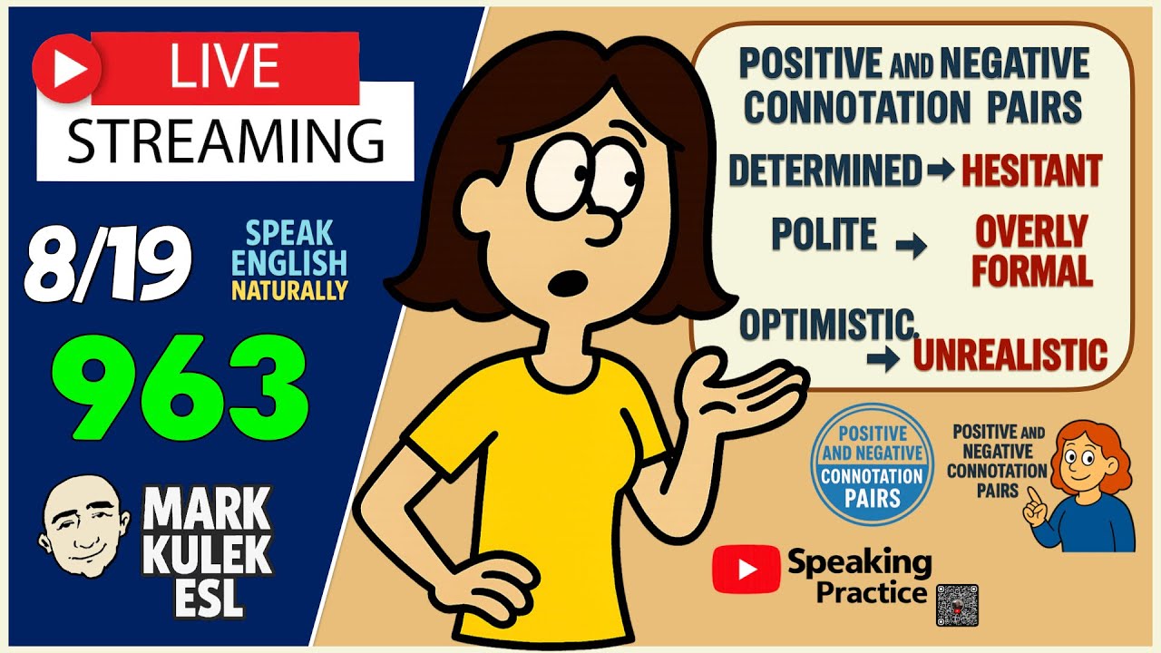Learn English | Live Stream English Class with Mark Kulek ESL