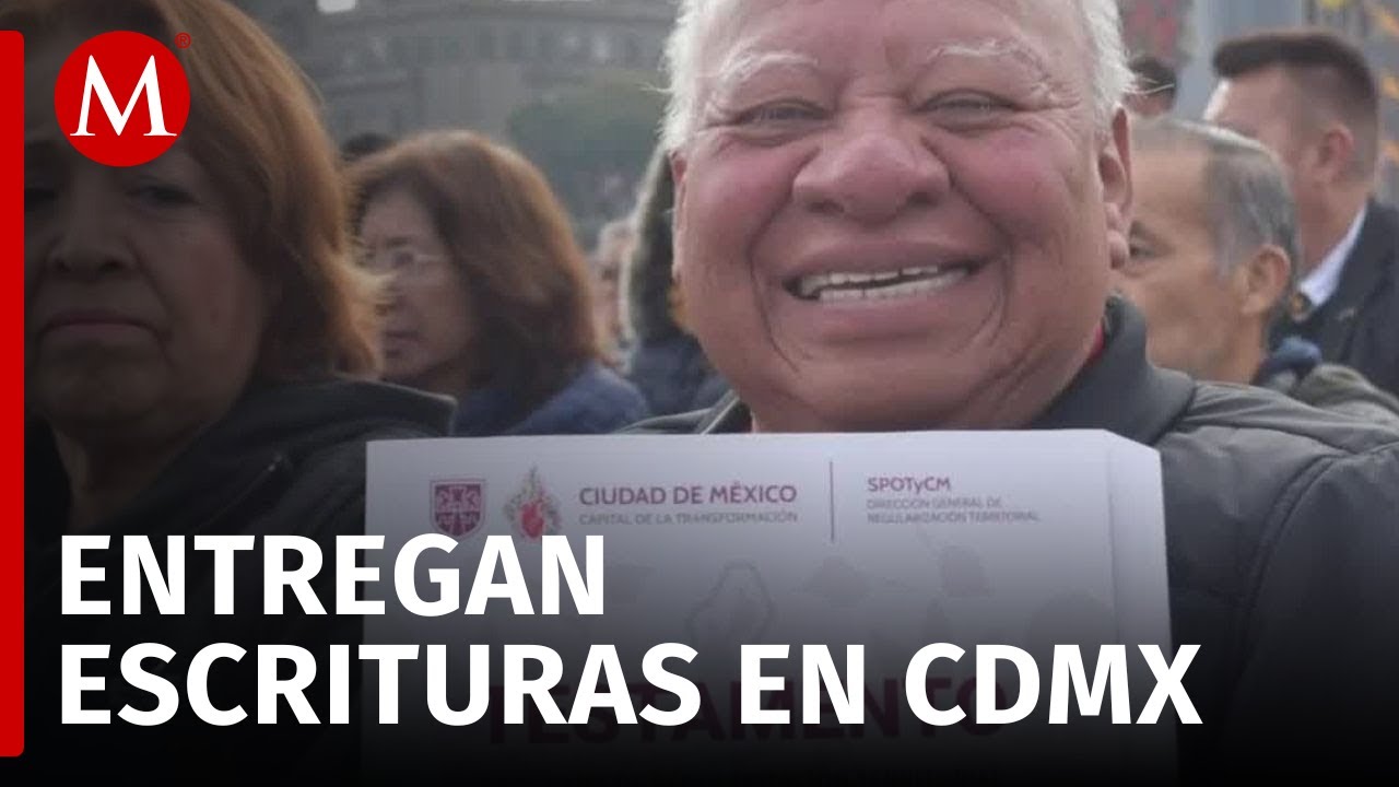 Entregan escrituras en CdMx; Clara Brugada busca facilitar trámite