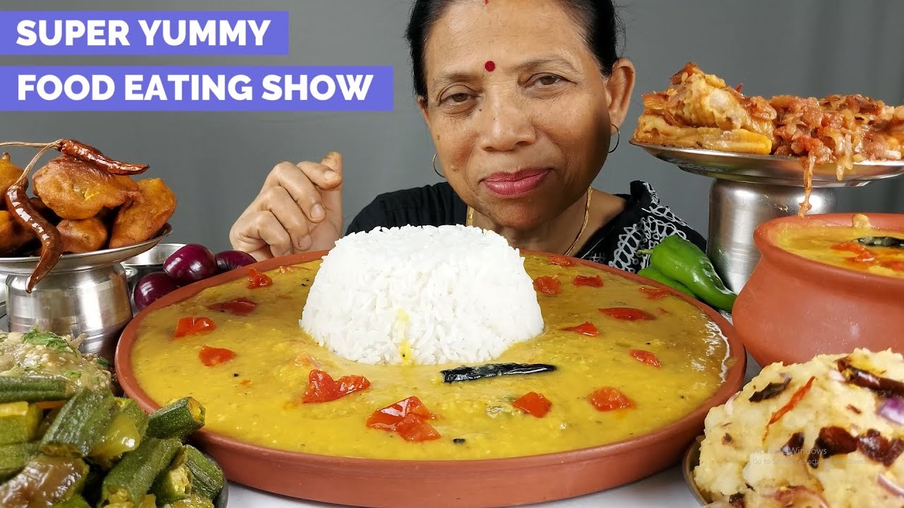 Food Eating Show Delicious Veg Dishes MUKBANG ASMR