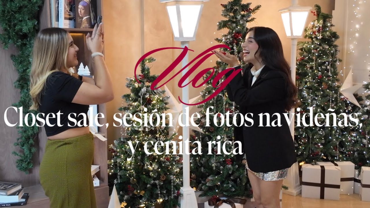 Mi primer Clóset Sale 🛍️ + nuestra primer sesión de fotos navideña 🎄y de premio hamburguesas 🍔🤍