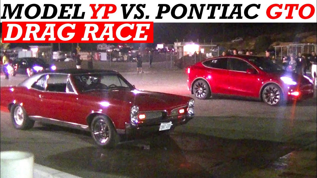 2021 Tesla Model Y Performance vs. 1967 Pontiac GTO