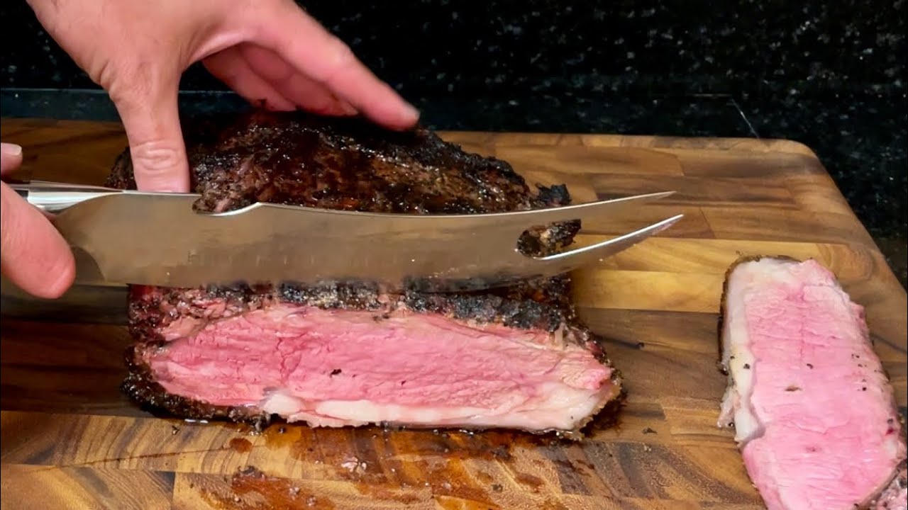 NY Strip Roast Smoked on the Offset Smoker