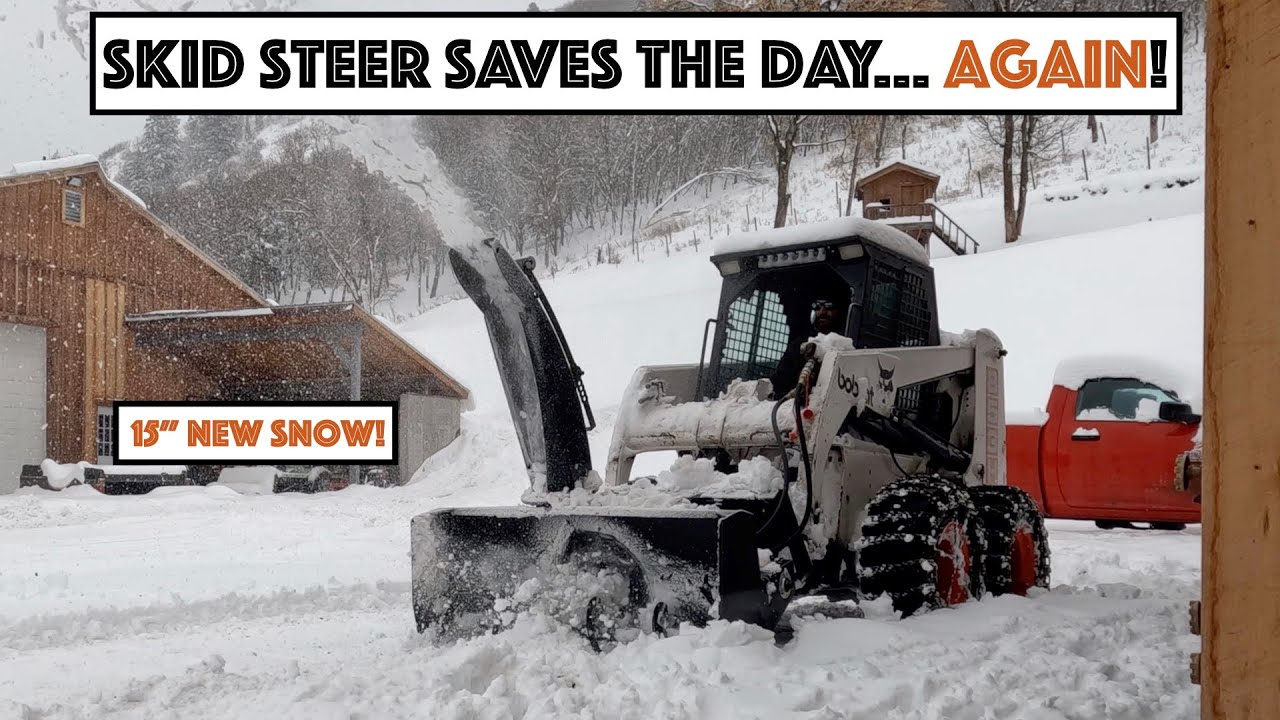 #711 - Skid Steer Saves The Day Again! 1969 F250 Diesel Swap Continues... Pt 2!