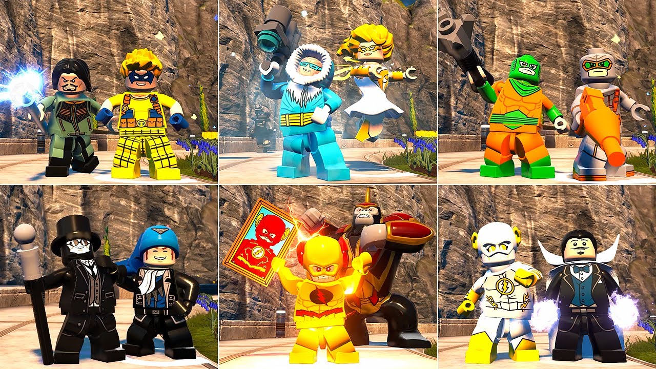 LEGO DC Super-Villains - All Flash Villains + Custom Figures (Free Roam & Showcase)