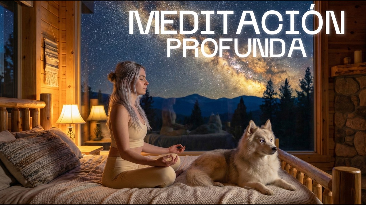 Meditación guiada | Descanso profundo en la cabaña donde arde la noche