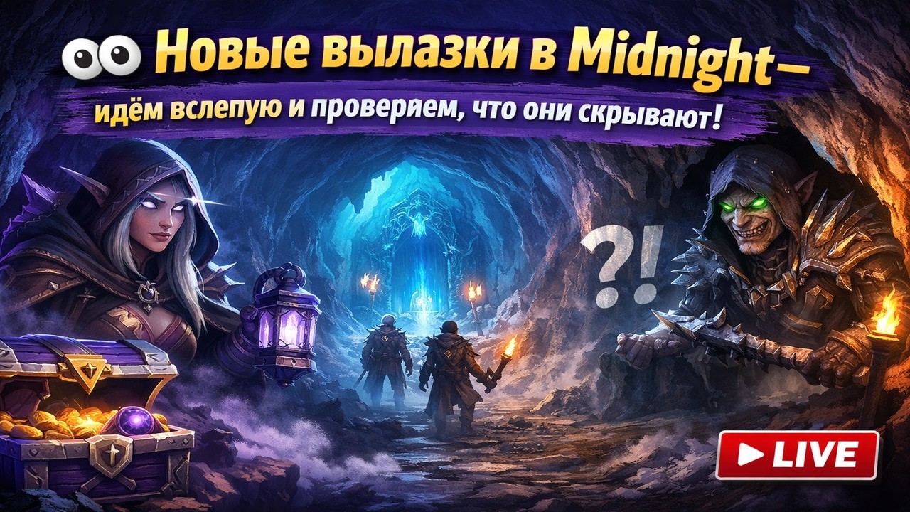 👀 Новые вылазки в Midnight — идём вслепую и проверяем, что они скрывают!