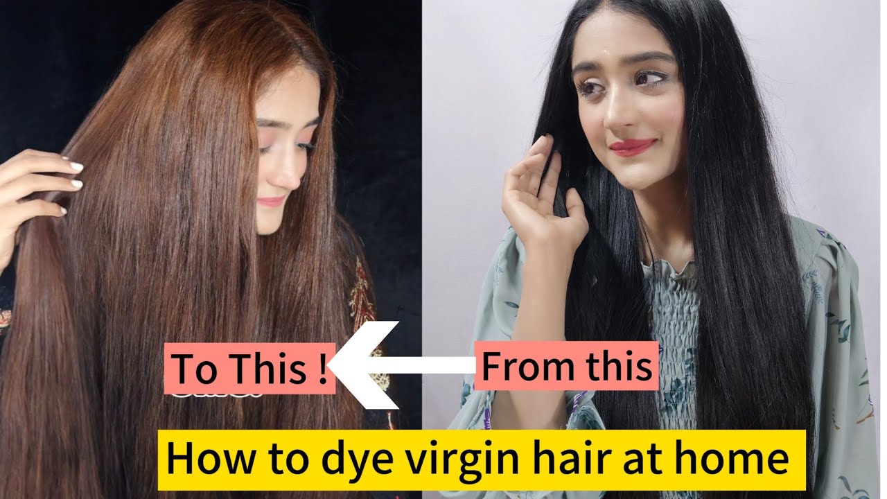 How to dye virgin hair at home using Eazicolor without cutdown and bleach | Level 1 hair