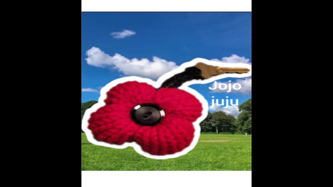 how to make a Poppy keychain | KNITTING MACHINE