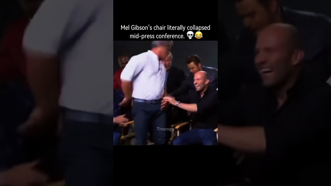 This Expendables 3 press conference took an unexpected turn. 😂😭&hellip;#melgibson #expendables #funny