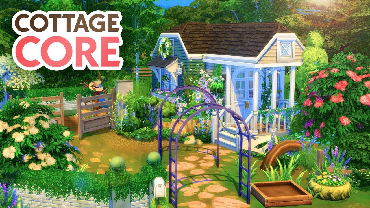 COTTAGECORE TINY HOUSE // Sims 4 Speed Build
