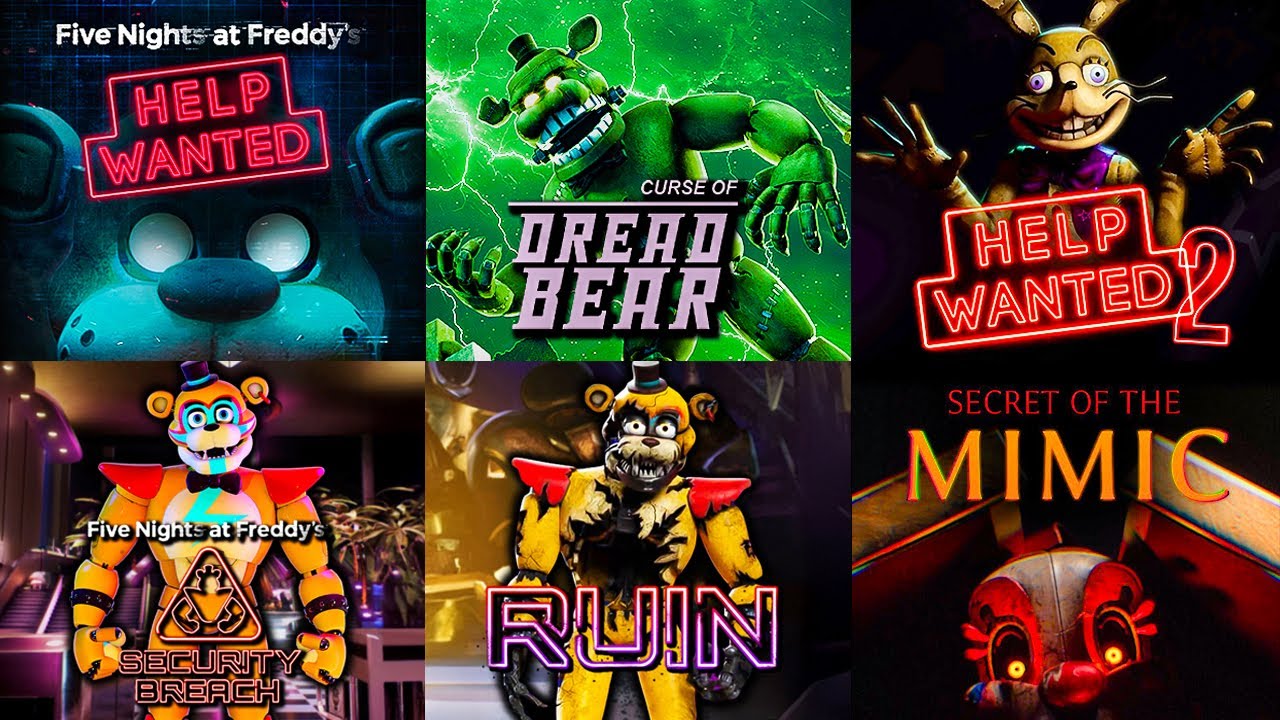 24Hrs of FNAF VR & Flatscreen Gameplay Ambience | No Commentary