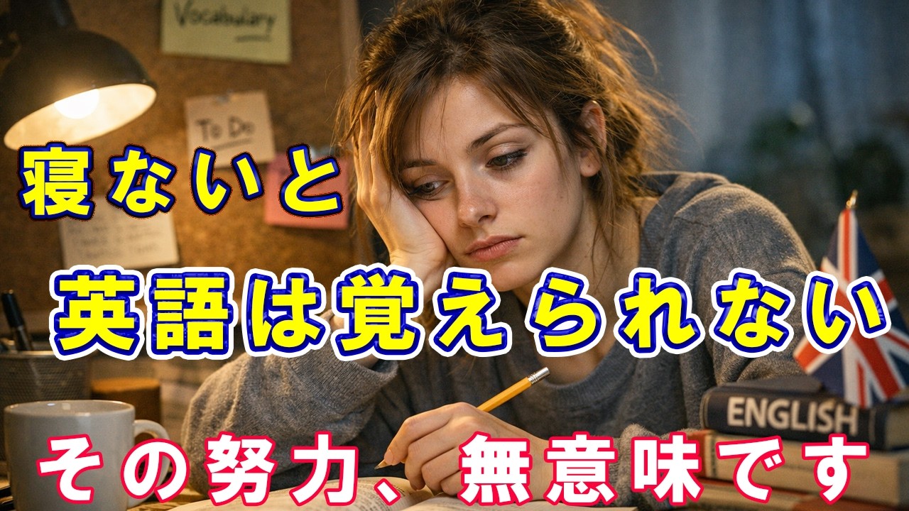 【警告】寝ないで英語を勉強するヤツは、一生上達しない!